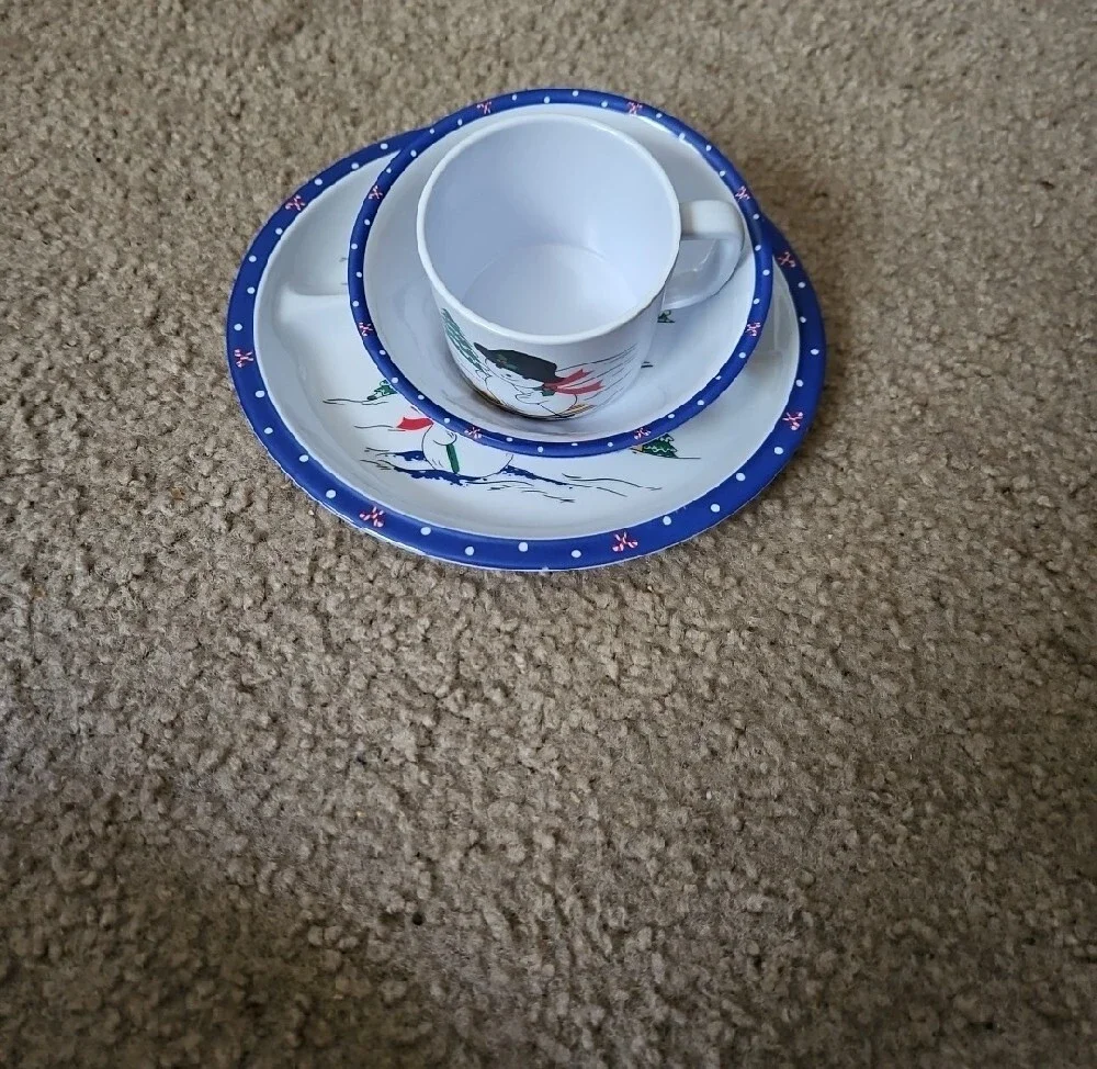Melamine festive blue